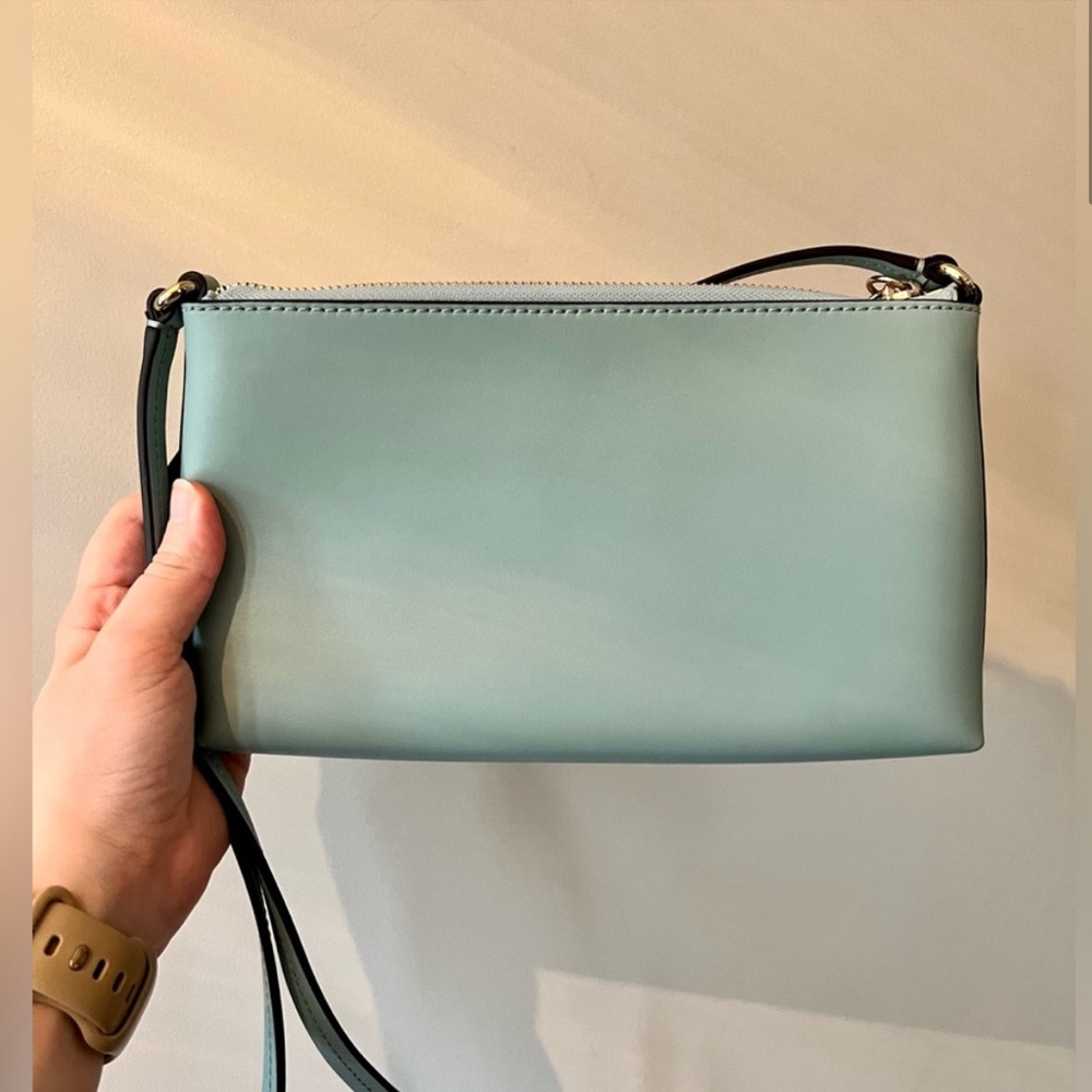 Like New Kate Spade Ivy Street Leather Crossbody - Fountain Blue - Picture 2 of 11